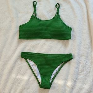 Cupshe bikini green L bottoms XXL top